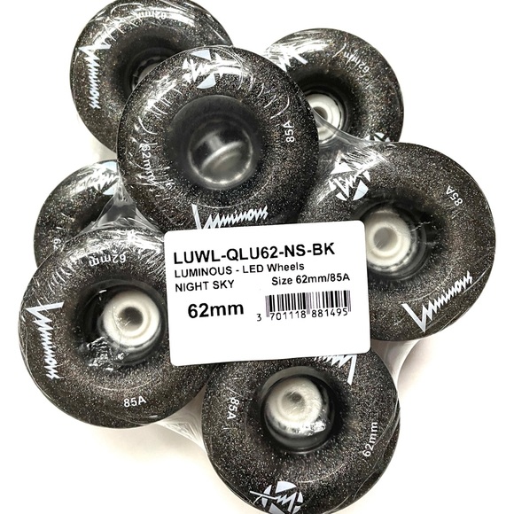 RARE 8 Seba Luminous Roller Skate Wheels Night Sky